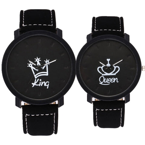 montres en cuir KING QUEEN - Elyo Store Official