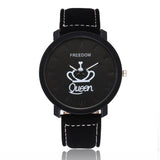 montres en cuir KING QUEEN - Elyo Store Official