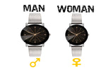 Montre Couple  En Acier Inoxydable - Elyo Store Official